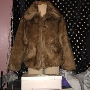 Abercrombie like real fur jacket